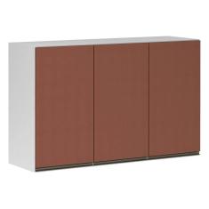 Imagem de Armário Perola 120 Cm 3 Portas Luciane Branco Polar C/Gaia