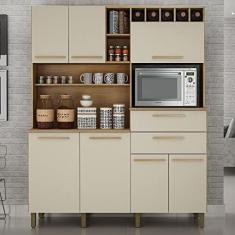 Imagem de Armário de Cozinha 7 Portas 2 Gavetas Monte Rey Valdemóveis Cinamomo/Off White