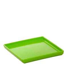 Imagem de Prato Square Quadrado 13,5x13,5 Verde em Polipropileno Linha Tropical Vemplast