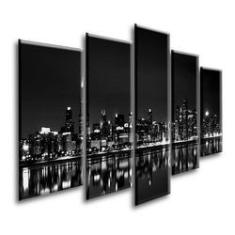 Imagem de Quadro Decorativo Cidade   129x61 Sala Quarto