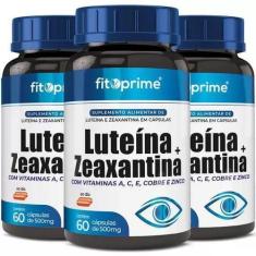 Imagem de Kit 3X Luteina, Zeaxantina Com Vitaminas Fitoprime- 60 Cápsulas