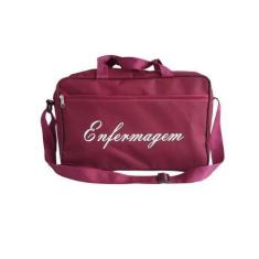 Imagem de Bolsa Para Enfermagem Com Alça De Mão E Ombro Cor Vinho - Medclar