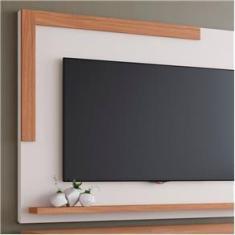Imagem de Rack Com Painel Para Tv Até 60 Polegadas 1.3m  Off White Com Caramelo