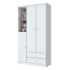 Imagem de Guarda Roupa Infantil Bala de Menta I110 Branco Rosa Chá Flex Henn