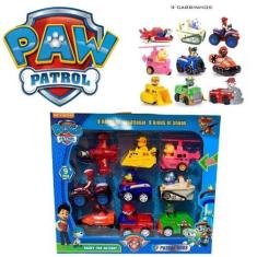 Imagem de Kit 9 Carrinhos Patrulha Canina Fricção Brinquedos Coleção - Sacks
