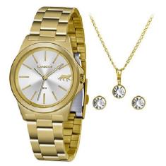 Imagem de Kit Relógio Lince Puls Aço 50M