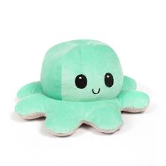 Imagem de Pelúcia Polvo Humor Bipolar Reversível Rosa E Verde