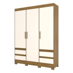 Imagem de Guarda Roupa Casal Lema Nature Off White – Briz Móveis