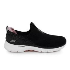 Imagem de Tênis Feminino Skechers Go Walk 6 Glimmering Preto - 124502-Feminino