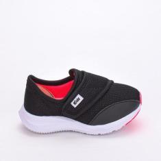 Imagem de Tênis Infantil Baby Feminino Energy Respitec Kidy Preto Pink