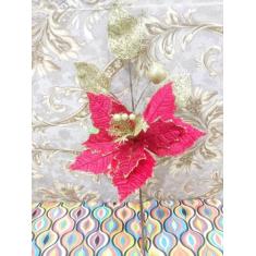 Imagem de NTA86382 ENFEITE DE NATAL FLOR Contém 01 Unid 53cm - Wincy Natal, verm
