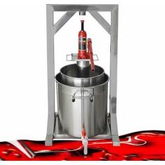 Imagem de Vinho De Aço Inoxidável, Prensa De Vinho De Frutas, Prensa Manual De Sidra De Maçã, Frutas De Vinho, Fáceis De Limpar E Ambientalmente Respeitoso ~//