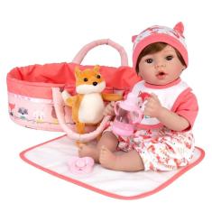 Imagem de Boneca Reborn Aori Lfelike Realistic Newborn Girl 45 cm