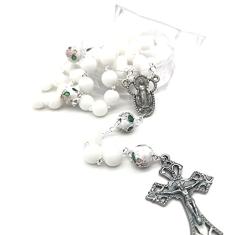 Imagem de Terço Olho de Gato com entremeios Cloisonné