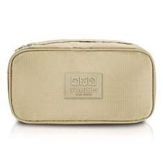 Imagem de Bolsa Porta Lingerie Estampa Lisa Jacki Design Creme