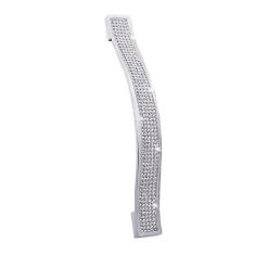 Imagem de Maçaneta de cristal de diamante para móveis 11/14 cm strass Gaveta para armário Puxador de porta de armário de cozinha Hardware de maçaneta de móveis, branco