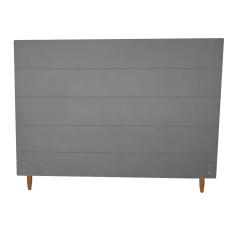 Imagem de Cabeceira Estofada Helena para Cama Box Viúva Suede  Grafite 120cm JBF