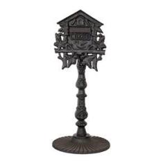 Imagem de Caixa de Correio Colonial Casinha Com Pé Ferro Fundido