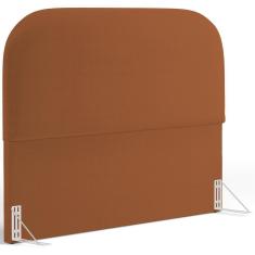 Imagem de Cabeceira Cama Box Casal 140cm Orgânica Lanna W01 Bouclê Terracota - Lyam Decor