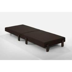 Imagem de Cama Portátil Dobrável Solteiro 188X88 Pés De Madeira - Lv - Lv Móveis