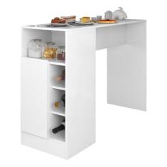 Imagem de Balcão/bancada de Cozinha com Armário e Adega Multimóveis Cr20116 Branco