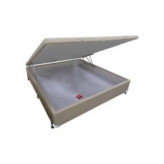 Imagem de Cama Box Bau Casal Linho Clean 138X188x35 Castor
