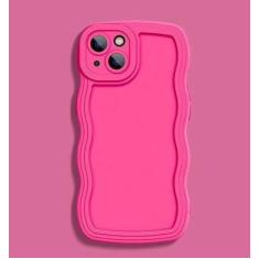 Imagem de Capa de telefone com ondas encaracoladas para Huawei Nova 9 10 SE para Honor 8X 9X 10i 20 30 30i 50 60 70 80 Pro Capa de silicone com proteção de lente, rosa, para HONOR 20 Pro