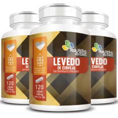 Imagem de KIT 3X LEVEDO DE CERVEJA 500MG 120 CáPSULAS - FLORA NATIVA 