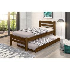 Imagem de Bicama de Solteiro Madeira Maciça cor Imbuia