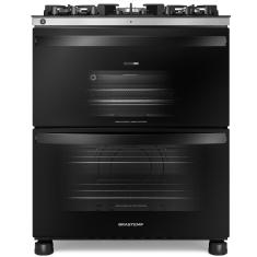 Imagem de Fogão de Piso Brastemp BFD5LAE 5 Bocas Acendimento Automático com Forno Duplo Timer Desligamento Automático