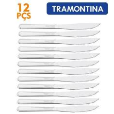 Imagem de Conjunto 12 Facas Churrasco Búzios Tramontina Talheres em Aço Inox