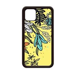 Imagem de Capa moderna com desenho de plantas de lírios para iPhone 12 Pro Max para Apple Mini Mobile Case