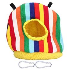 Imagem de Casa de Pássaros, Cama de Gaiola de Pássaros Suspensa, Brinquedo de Barraca de Animais, Leve, Quente, Casa de Pássaros, Cama de Balanço Macia e Confortável, Casa de Gaiola de