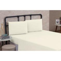 Imagem de Roupa Cama Solteiro 200 Fios Lençol Virol Sem Elástico De Algodão - Mf