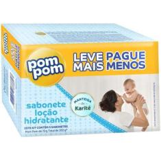 Imagem de Sabonete Infantil Pom Pom Hidratante 70Gr - 5 Unidades