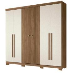 Imagem de Guarda Roupa Casal 6 Portas 4 Gavetas Com Maleiro Austrália - Santos A