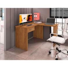 Imagem de Mesa Extensora Para Escritório Gávea 1 Gaveta Freijó