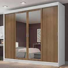 Imagem de Guarda-roupa Casal Madesa Austin 4 Portas de Correr com Espelhos 3 Gavetas B