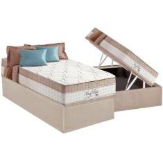 Imagem de Cama Box Baú Solteiro: Colchão Molas Ensacadas Anjos Masterpocket  Kin