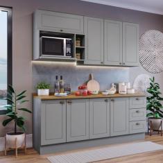 Imagem de Cozinha Compacta 5 Peças Com Balcão Para Cooktop - Espresso Móveis