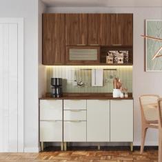 Imagem de Armário de Cozinha Completa com Balcão e Aéreo Montenegro Decibal