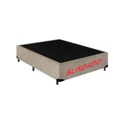 Imagem de Base Box Casal Blindado Suede Bege