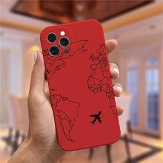 Imagem de Capa de silicone para iPhone 11 12 Pro XS MAX XR 7 8 Plus Cute Candy Matte Soft Cover, RedMF, C4615, For 12 Pro Max 6.7