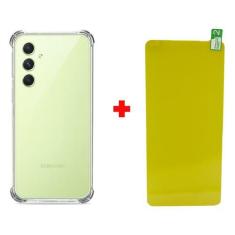 Imagem de Kit Capa Anti Impacto Capinha + Pelicula Gel Para Galaxy A24 - Mustang