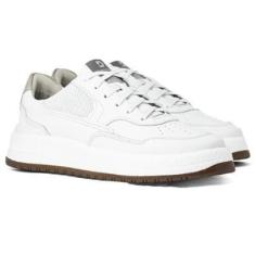 Imagem de Tênis Masculino Democrata Denim Drake Pulse Couro Cadarço Confortável 600101-Masculino