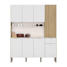 Imagem de Armário De Cozinha Compacta 8 Portas E 1 Gaveta 161cm Dacar Freijó/Art