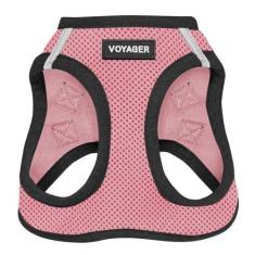 Imagem de Best Pet Supplies Peitoral Voyager Step-In Air Para Cães – Colete De Malha Para Todos Os Climas Para Cães Pequenos E Médios Da – Base Rosa G