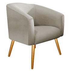 Imagem de Poltrona Luiza Pés Palito Mel Suede Bege - Amarena Moveis