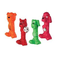 Imagem de Cachorro Jogador De Borracha Brinquedo Para Pet 04 Pçs