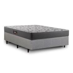 Imagem de Cama Box De Casal Herval Black De Espuma Alto Suporte, 64X138x188 Cm